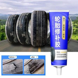 50ml Cars Tires Repair Glue Black Soft Rubber Seal Glue Strong-Repair W1S9 - Picture 1 of 10