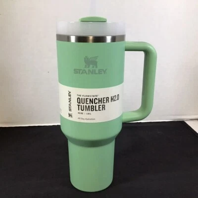Stanley Flowstate Tumbler Jade Green REI Exclusive Quencher H2.0 40oz New - Image 1 of 4