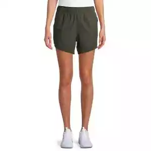 Pantalones Cortos Atléticos Damas Oliva Talla XXL (2 XL) (20) NUEVOS CON ETIQUETAS - Imagen 1 de 3