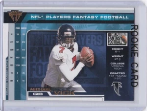 MICHAEL VICK ROOKIE CARD 2001 Pacifc Titanium #1 Football ATLANTA FALCONS NFL RC - Picture 1 of 2