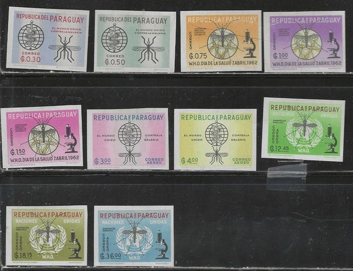 Paraguay Scott 674-83 MH Imperf Lote BDP35939 Foto 1 de 1