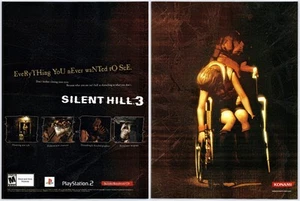 Vintage Print Ad 2003 Silent Hill 3 PS2 Playstation 2 Horror Original Promo Art - Bild 1 von 4