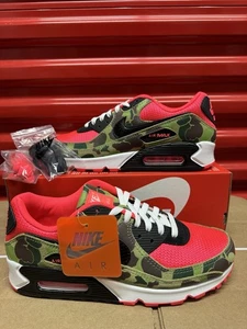 Men’s Sz 10.5 - Nike Air Max 90 SP “Reverse Duck Camo” Infrared Black CW6024-600 - Picture 1 of 11