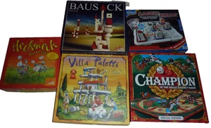 Spiele-Paket,5 Spiele-ab 8 Jahre, Villa Paletti,Champion, Bausack u.weitere - Bild 1 von 6