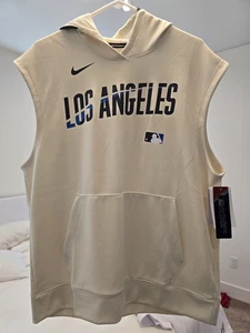 Nike Los Angeles Dodgers 2025 City Connect Sleeveless Pullover Hoodie Size Large - Picture 1 of 13