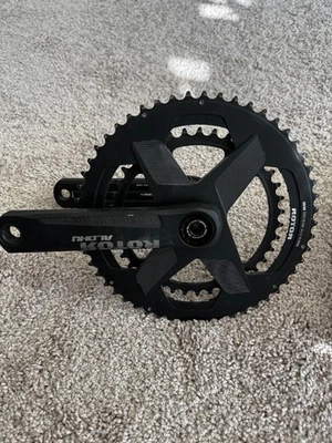  Rotor Aldhu 24 braços de manivela 155mm com eixo e corrente redonda 2X DM 53T 39T - Imagem 1 de 3