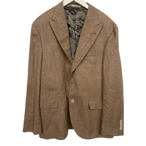 veste de costume marron homme laine neuve avec étiquette 2995 $ Brunello cucinelli EU taille 54 US 43 - Photo 1 sur 7