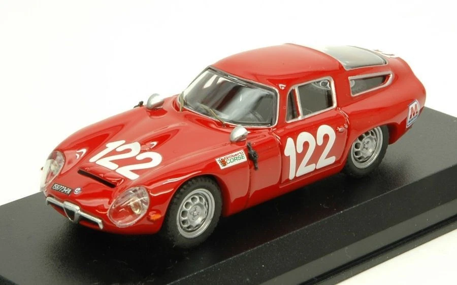 Best Model BT9649 ALFA ROMEO TZ1 N.122 28th TARGA FLORIO 1966 LO PICCOLO-SUTERA  - Immagine 1 di 1