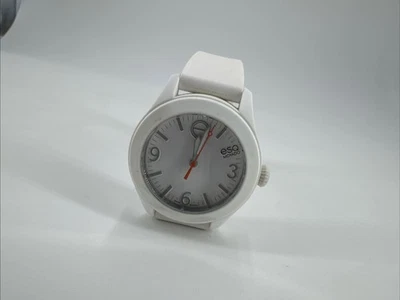 ESQ by Movado One Watch Womens White Silicone Band ES.50.3.29.5708 Needs Battery - Image 1 of 4