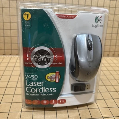 Logitech V450 Cordless Laser Precision Mouse for Notebooks Sealed  brand new!! - Image 1 of 4