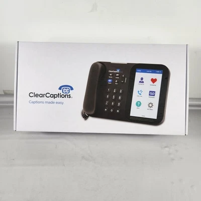 Clear Captions Blue Hearing Impaired Call Captioning Phone Seniors Elderly - Image 1 of 4