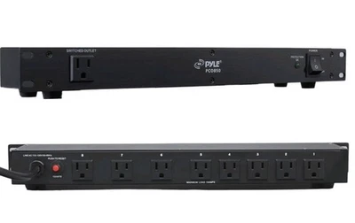 Pyle 15A Power Supply Conditioner Strip Surge Protection 9 Outlets / 120V PCO850 - Image 1 of 4