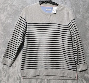 NWT Orvis Sweatshirt Pullover Gray Blue Stripe Womens XL Outdoors Nautical - Bild 1 von 7
