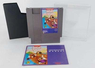 Carro Nintendo NES Mickey Mousecapade manual y cubierta antipolvo  Foto 1 de 4