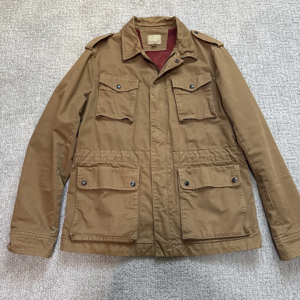 Chaqueta Banana Republic Heritage para hombre tostada, grande, cremallera Foto 1 de 4