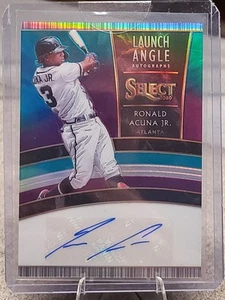 Ronald Acuna Jr. /25 Auto - 2020 Panini Select - Launch Angle Autographs - Bild 1 von 2