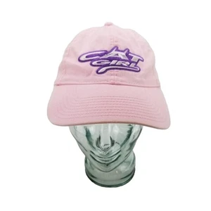 Arctic Cat Cat Girl Arcticwear Pink Strapback Baseball Cap Hat OSFA - STAINING* - Picture 1 of 12