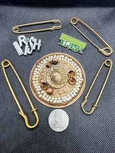 ☘️MCM Vintage Luck O’ The Irish große Kilt Pins, Schärpe Brosche und irische Broschen - Bild 1 von 5