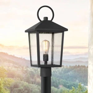 John Timberland Westmont 20 3/4" High Sand Black Outdoor Post Light - Picture 1 of 7