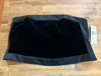 Top estilo tubo negro satinado terciopelo rena Rowan para mujer grunge Y2K gótico Foto 1 de 4