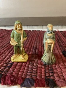 Vintage Wade Robinhood & Maid Marian From The Sherwood Forest Series - Picture 1 of 8