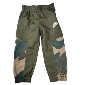 Nike Pants Boys 3T Green Camo Athletic Joggers Polyester NWT 2-3 Years (952) - Picture 1 of 5