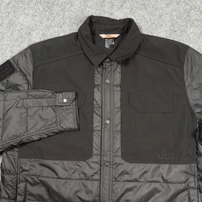 5.11 Tactical Peninsula Insulator Jacket XL Black Lightweight Snap Button Men's - Image 1 of 4