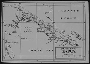 MAP OF PAPUA NEW GUINEA C1913 ANTIQUE Magic Lantern Slide Greatheart of Papua - Picture 1 of 5