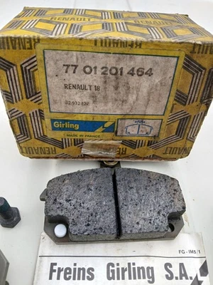 RENAULT 18 - R 5 - R 12  : Plaquettes de freins GIRLING - Photo 1/3