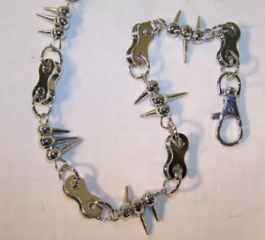 5 SCHWERE FAHRRADKETTE SPIKES GELDBÖRSE KETTEN Metallschmuck Herrenketten Spike Neuware - Bild 1 von 1