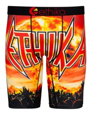 Ethika, Head Bange, ajuste básico, cintura negra/dorada, talla pequeña. Foto 1 de 3