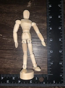 5" Wooden Mannequin Posable Articulated Figure Artist Model Wood Art for Drawing - Picture 1 of 2