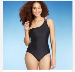 Stylish Ladies swimwear Size S Kona Sol One Shoulder Tie One Piece Swimsuit - Picture 1 of 9