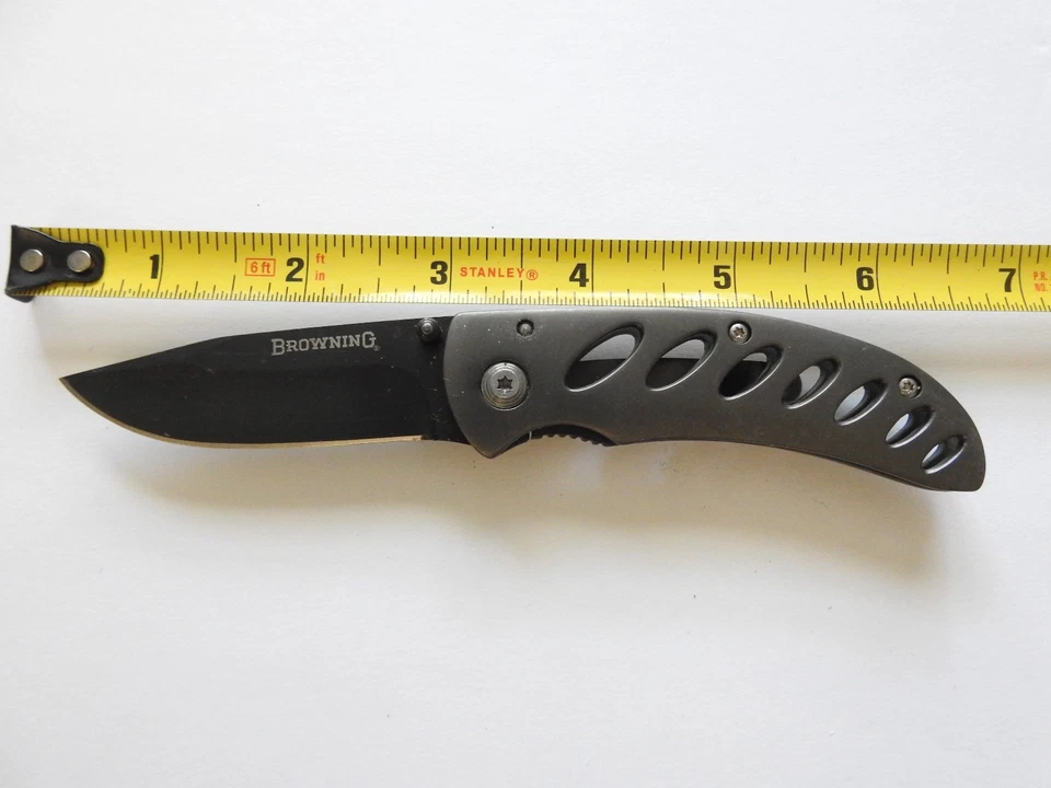 Browning Model 5095 Single Paraframe Pocket Knife Pocket Clip - Image 1 of 2
