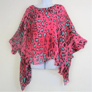 Top foderato donna Lagenlook 100% seta stile caftano taglia unica: regolare - Foto 1 di 25