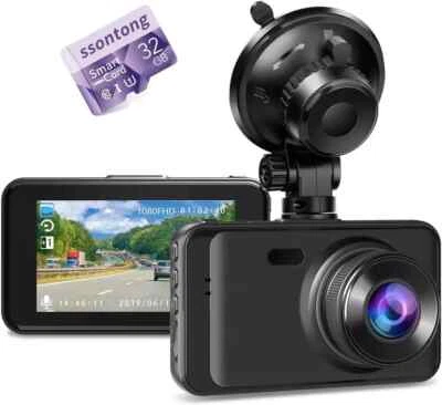 Ssontong Dash Cam , 1080P FHD Dash Recorder DVR