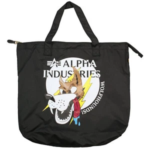 Bolso de mano Alpha Industries Wolfhounds Zip Shopper 108943 negro 6702 - Imagen 1 de 8