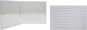 (10) Clear PREMIUM Empty Replacement Jewel Boxes Cases 10.4MM No Tray CDBS10CLPR - Imagen 1 de 2