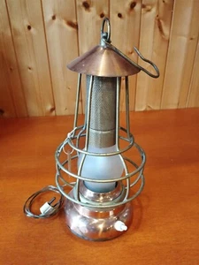 Lampada Lanterna Vintage Rame con lampadina a candela - Foto 1 di 8