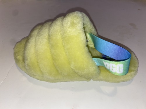 UGG Fluff Yeah Slide Pollen Gradient Yellow Slippers Sandals 1120030K Size 5