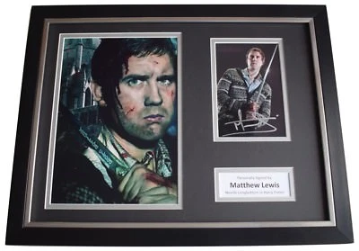 Matthew Lewis SIGNED FRAMED Photo Autograph 16x12 display Harry Potter Film COA  - Image 1 of 4