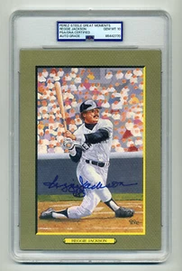 REGGIE JACKSON SUPERB GEM MINT 10 PSA/DNA SIGNED PEREZ STEELE GREAT MOMENTS CARD - Picture 1 of 1