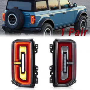 1 par de luces traseras LED completas para Ford Bronco 2021-2024 con animación dinámica - Imagen 1 de 11