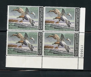 KMC4076-U.S. #RW48 (U122) Plate block of 4, Federal duck, 1981, MNH, Face $30.00 - Picture 1 of 1