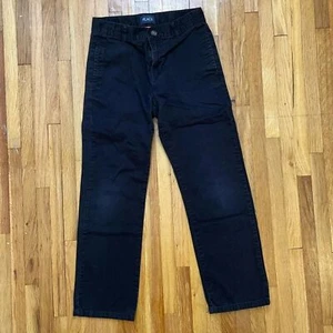 The Children’s Place Boys Black Uniform Chino Pants Size 10 - Picture 1 of 4
