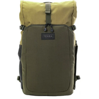New Tenba Fulton v2 14L Photo Backpack (Tan/Olive), USA Authorized Dealer #35666 - Image 1 of 4