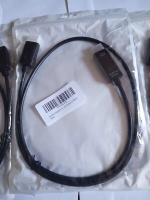 2  x 4K x 2K DP to HDMI Male Converter Cable, Cable Length: 1.0m(Black) - Image 1 of 4