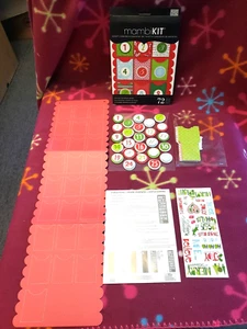Mambi Kit Weihnachten Adventskalender mit Aufklebern Band Papier 72 Stück **NEU** - Bild 1 von 9