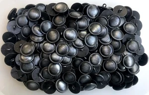Buttons 20mm 32L Antique Aged Dark Brushed Silver Steel Metal Shank Button L144 - Picture 1 of 24