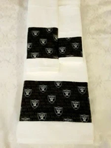 Las Vegas Raiders 3 Piece Bath Towel Set Handmade GREAT GIFT!!! - Picture 1 of 1